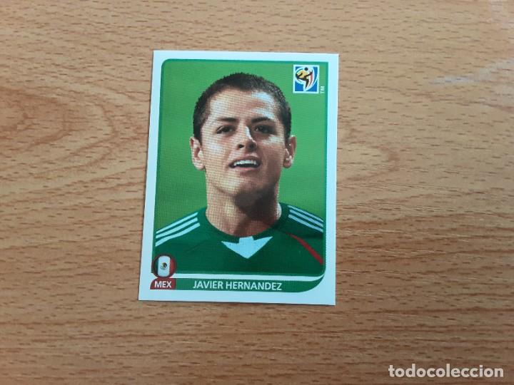 Cromos de F&uacute;tbol: CROMO FUTBOL MUNDIAL 2010 PANINI 64.JAVIER HERNANDEZ CHICHARITO-MEXICO-NUNCA PEGADO
