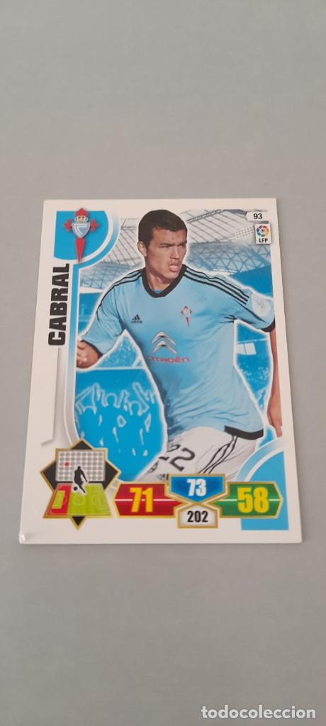 Cromos de f&uacute;tbol: Adrenalyn 13/14. 93- Cabral. Celta. - Foto 1