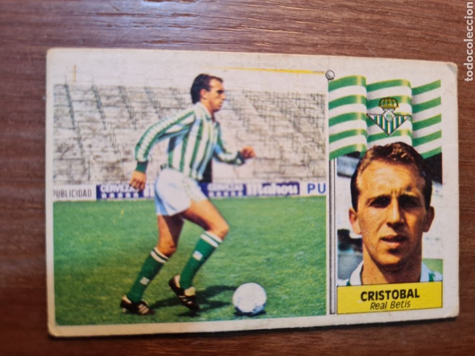 Cromos de f&uacute;tbol: ESTE 86 87 CRISTOBAL BETIS NUNCA PEGADO
