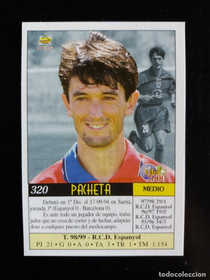 Cromos de f&uacute;tbol: 320 PACHETA (ERROR) - C.D. NUMANCIA - MUNDICROMO 2000 - Foto 2