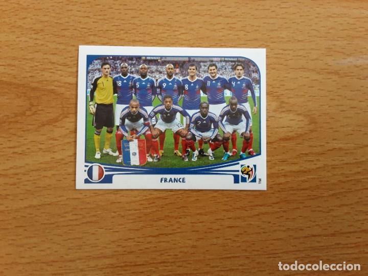 Figurine di Calcio: CROMO FUTBOL MUNDIAL 2010 PANINI 87.ALINEACION-FRANCIA-NUNCA PEGADO