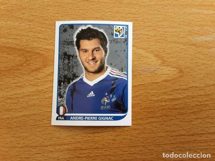 Cartes &agrave; collectionner de Football: CROMO FUTBOL MUNDIAL 2010 PANINI 105.GIGNAC-FRANCIA-NUNCA PEGADO