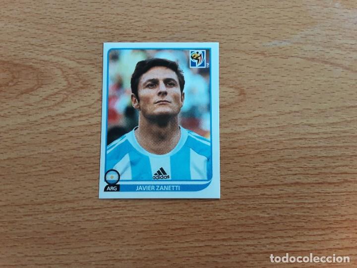 Cromos de F&uacute;tbol: CROMO FUTBOL MUNDIAL 2010 PANINI 113.ZANETTI-ARGENTINA-NUNCA PEGADO