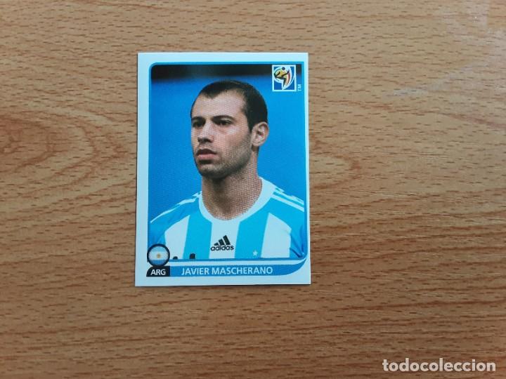 Figurine di Calcio: CROMO FUTBOL MUNDIAL 2010 PANINI 116.MASCHERANO-ARGENTINA-NUNCA PEGADO