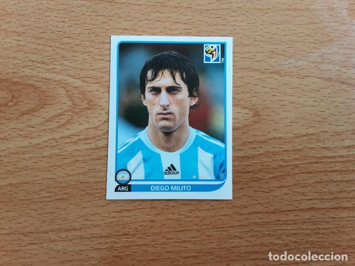 Cromos de Futebol: CROMO FUTBOL MUNDIAL 2010 PANINI 123.DIEGO MILITO-ARGENTINA-NUNCA PEGADO