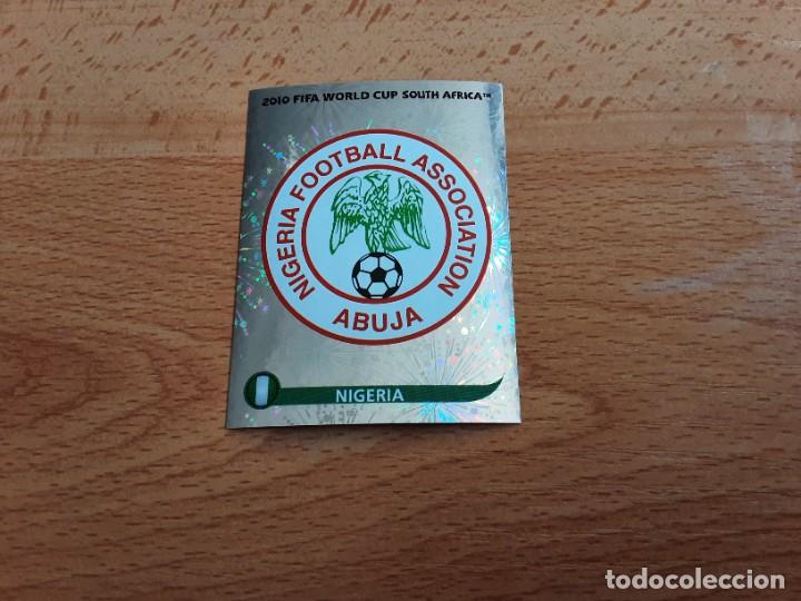 Cromos de F&uacute;tbol: CROMO FUTBOL MUNDIAL 2010 PANINI 126.ESCUDO-NIGERIA-NUNCA PEGADO