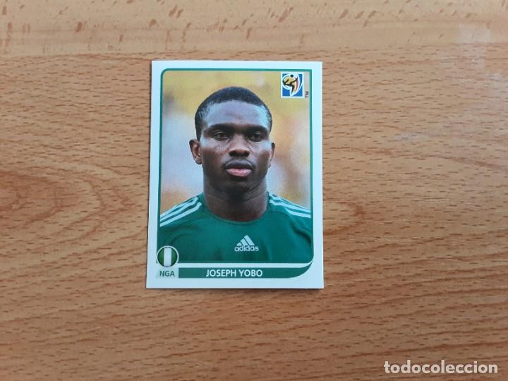 Cromos de F&uacute;tbol: CROMO FUTBOL MUNDIAL 2010 PANINI 128.YOBO-NIGERIA-NUNCA PEGADO