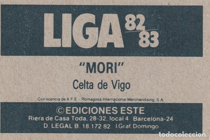 Cromos de f&uacute;tbol: ESTE 82-83 MORI. SIN PEGAR. - Foto 2