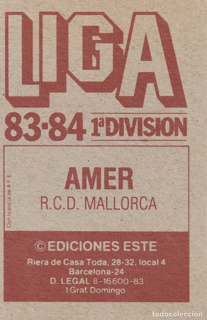 Cromos de f&uacute;tbol: ESTE 83-84 BAJA AMER. NUNCA PEGADO. - Foto 2