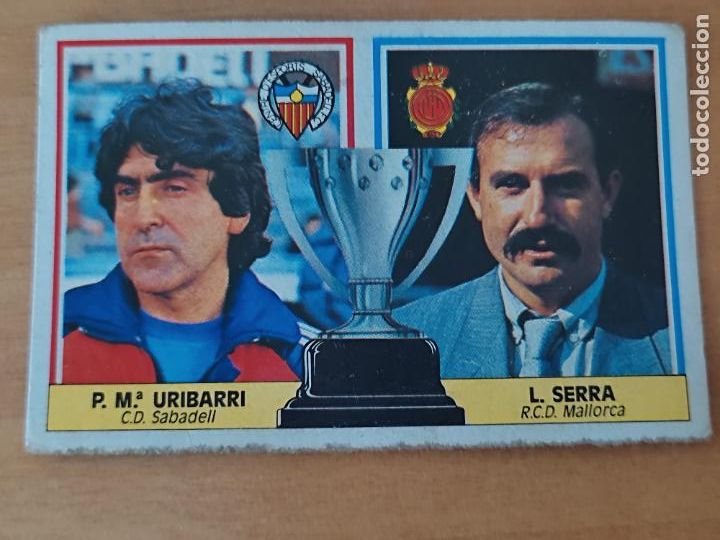 Fu&szlig;ball-Sticker: URIBARRI SERRA LIGA 86 87 1986 CROMO ED ESTE SIN PEGAR NUNCA USADO