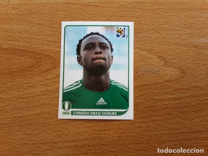 Cartes &agrave; collectionner de Football: CROMO FUTBOL MUNDIAL 2010 PANINI 140.OGBUKE-NIGERIA-NUNCA PEGADO