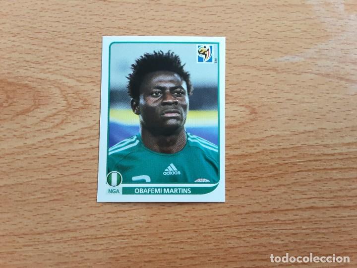 Cartes &agrave; collectionner de Football: CROMO FUTBOL MUNDIAL 2010 PANINI 142.MARTINS-NIGERIA-NUNCA PEGADO