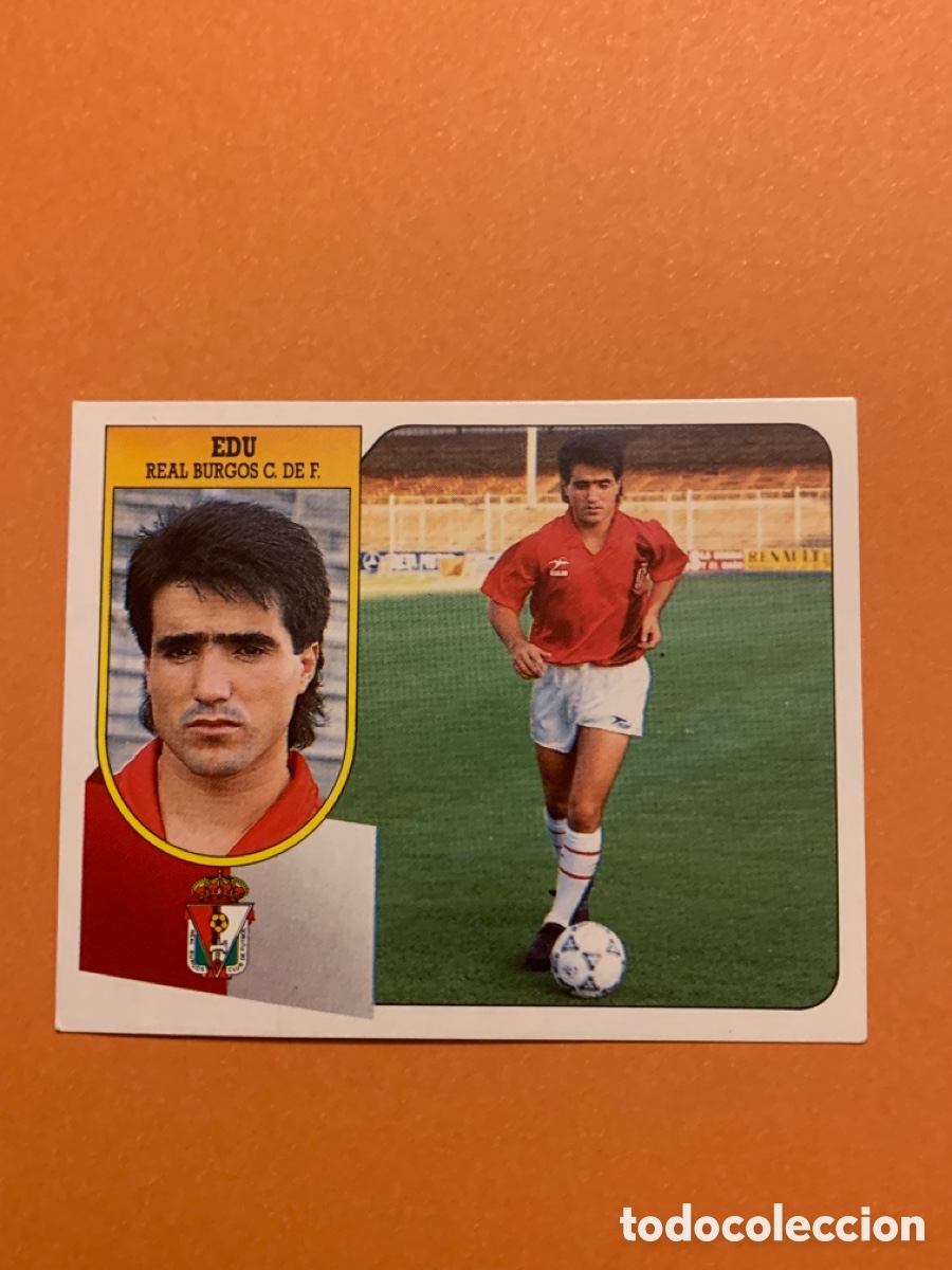 Cromos de f&uacute;tbol: Edu Murcia 91 92.Liga Este 1991 1992. SIN PEGAR.