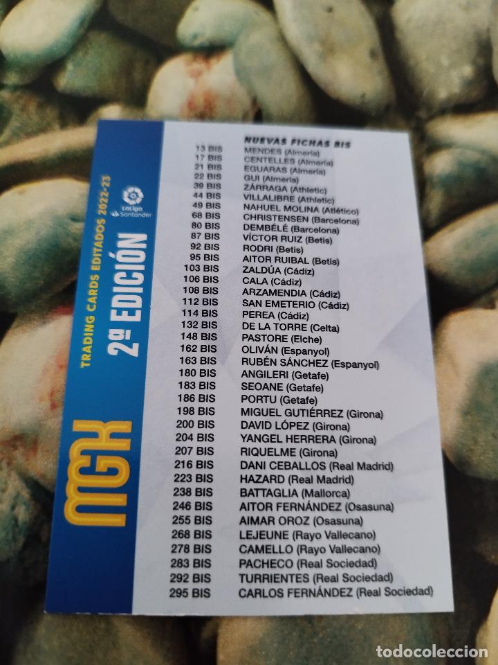 Fu&szlig;ball-Sticker: &Iacute;NDICE NUEVAS FICHAS BIS SEGUNDA 2&ordf; EDICI&Oacute;N NUEVO FICHAJE MEGACRACKS 2022 2023 22 23 MGK