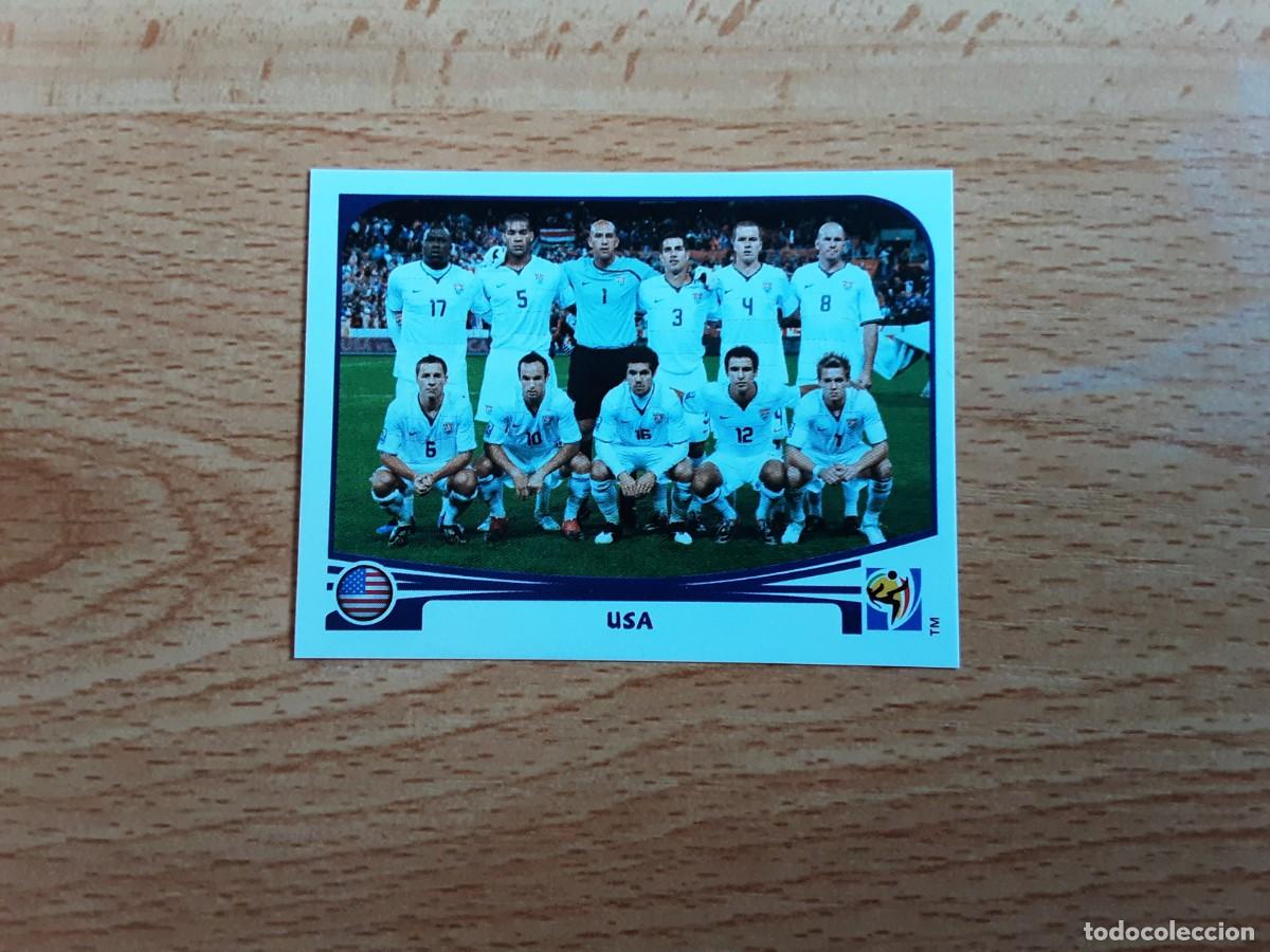 Cartes &agrave; collectionner de Football: CROMO FUTBOL MUNDIAL 2010 PANINI 201.ALINEACION-USA-NUNCA PEGADO
