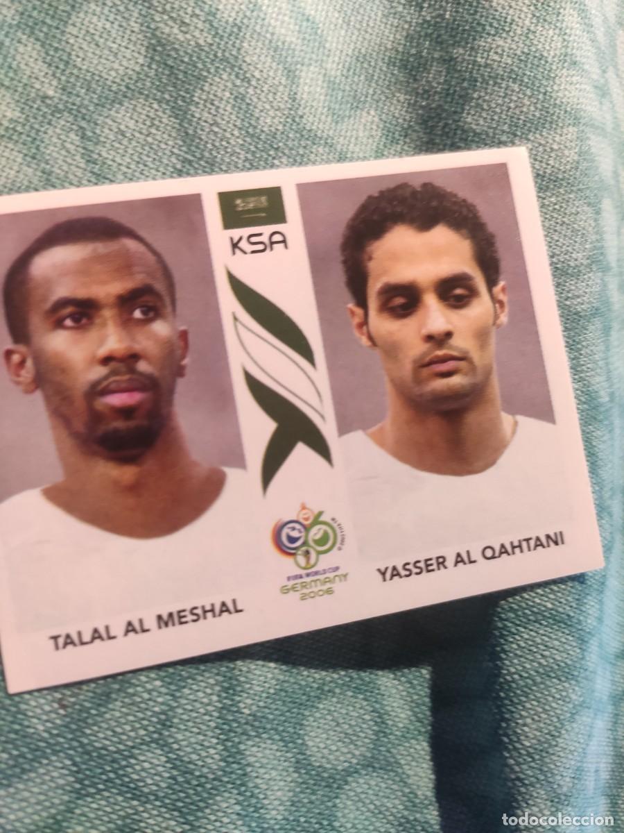 Fu&szlig;ball-Sticker: 596 WORLD CUP 2006 PANINI TALAL AL MESHAL/YASSER AL QAHTANI - SAUDI ARABIA -- CROMO NUNCA PEGADO MUN