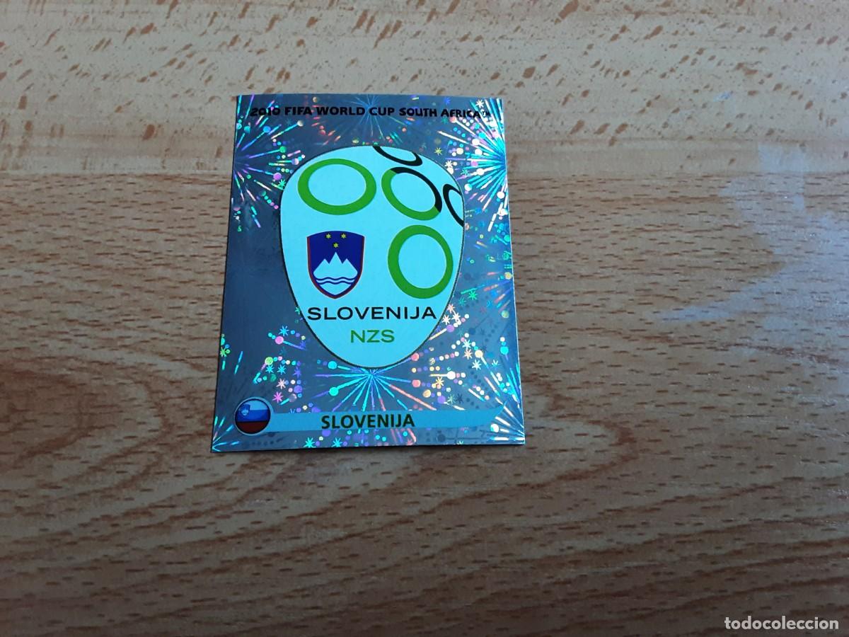 Football Stickers: CROMO FUTBOL MUNDIAL 2010 PANINI 240.ESCUDO-ESLOVENIA-NUNCA PEGADO