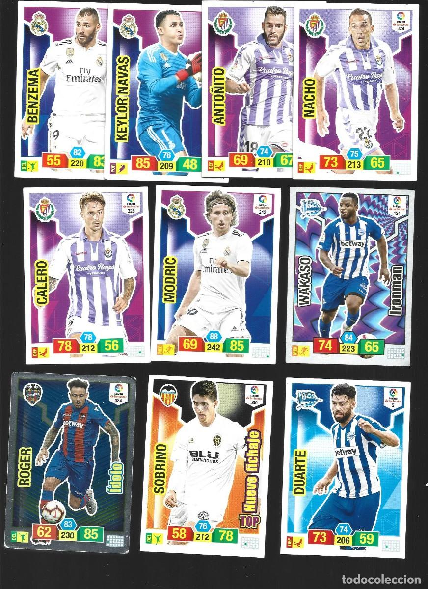 Football Stickers: 1 lote de 10 cromos adrenalyn liga 2018-2019