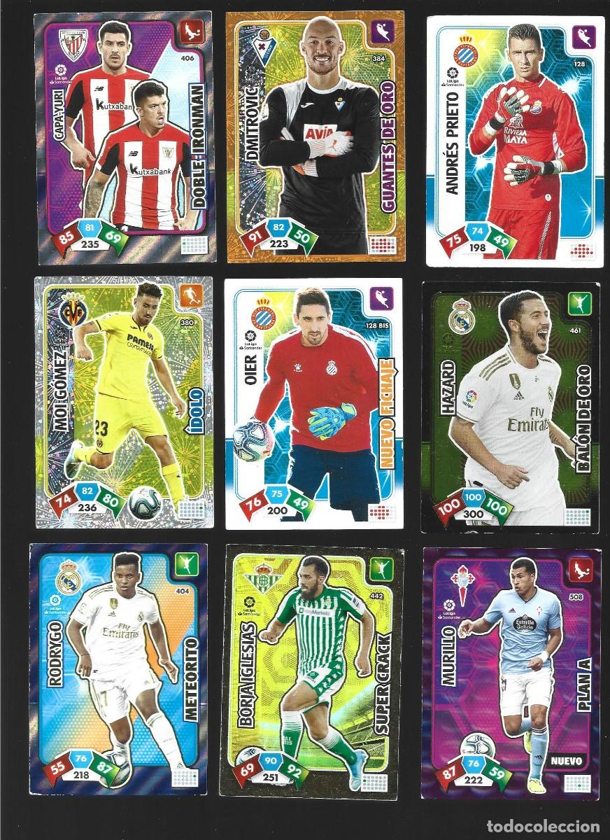 Figurine di Calcio: 1 lote de 9 cromos adrenalyn liga 2019-2020
