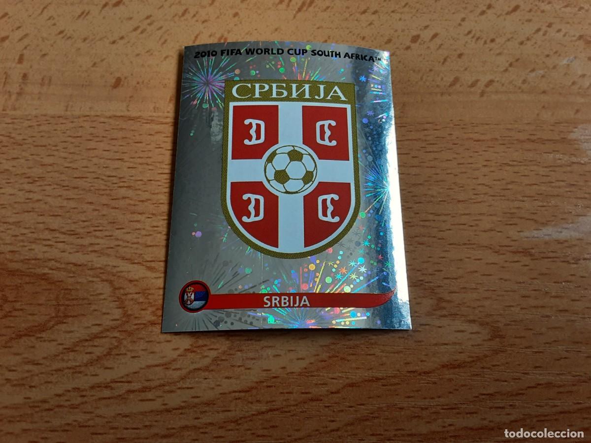 Figurine di Calcio: CROMO FUTBOL MUNDIAL 2010 PANINI 297.ESCUDO-SERBIA-NUNCA PEGADO