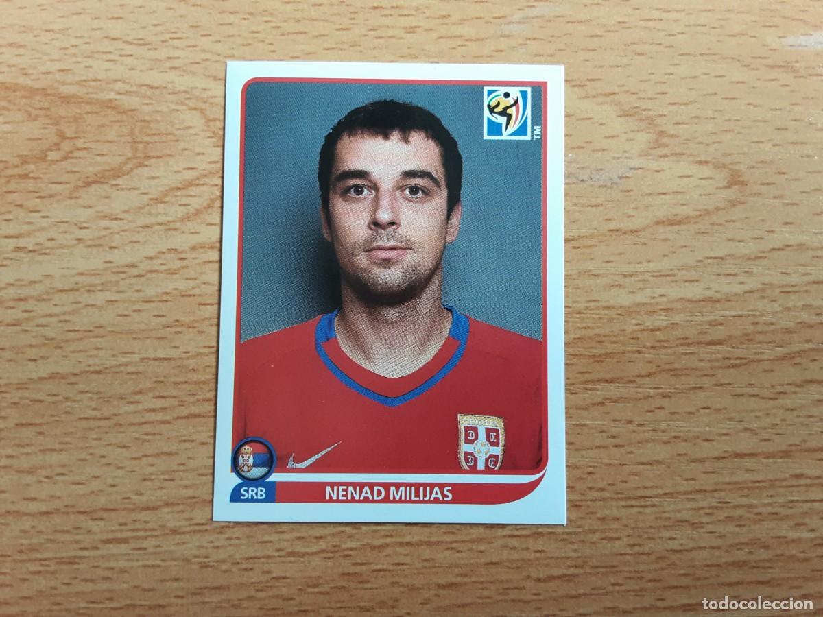 Fu&szlig;ball-Sticker: CROMO FUTBOL MUNDIAL 2010 PANINI 308.MILIJAS-SERBIA-NUNCA PEGADO