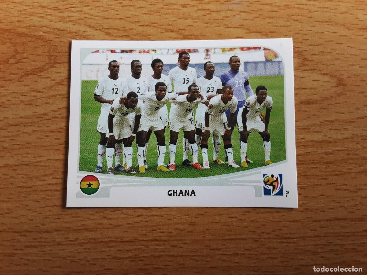 Fu&szlig;ball-Sticker: CROMO FUTBOL MUNDIAL 2010 PANINI 315.ALINEACION-GHANA-NUNCA PEGADO