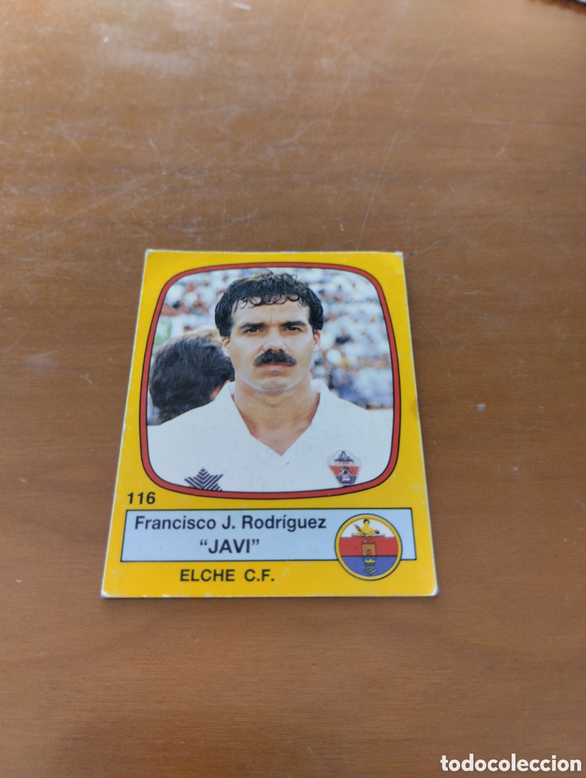 Cromos de F&uacute;tbol: FUTBOL 89 JAVI ELCHE N&deg;116 REVERSO ESCUDO GRASSHOPPERS FUTBOL 89 PANINI 89. NUNCA PEGADO