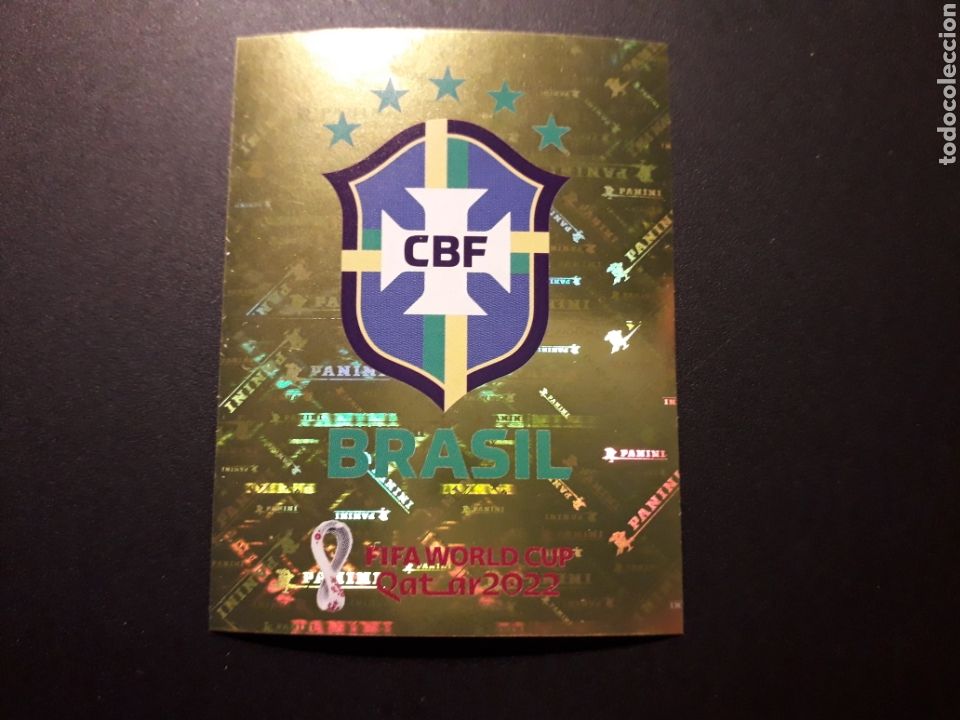 Figurine di Calcio: ESCUDO BRASIL N&deg; 2 COPA MUNDIAL DE F&Uacute;TBOL QATAR 2022 22 PANINI SIN PEGAR PEDIDO M&Iacute;NIMO 3&euro;