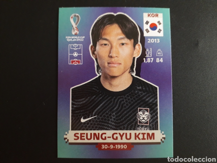 Figurine di Calcio: SEUNG GYU KIM COREA N&deg; 3 COPA MUNDIAL DE F&Uacute;TBOL QATAR 2022 22 PANINI SIN PEGAR PEDIDO M&Iacute;NIMO 3&euro;