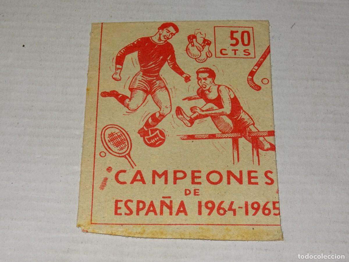 Cartes &agrave; collectionner de Football: SOBRE DE CROMOS DE FUTBOL SIN ABRIR - CAMPEONES DE ESPA&Ntilde;A 1964 - 65, BUEN ESTADO