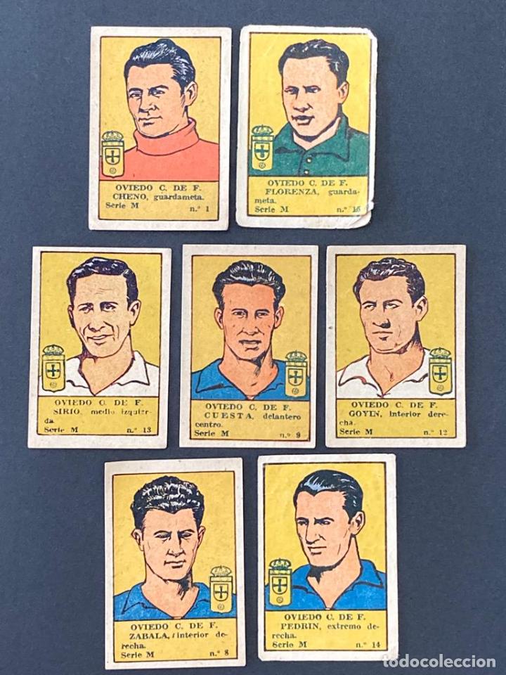 Cromos de F&uacute;tbol: LOTE DE 7 CROMOS DE FUTBOL DEL OVIEDO CLUB DE FUTBOL