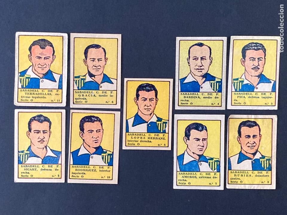 Cromos de F&uacute;tbol: LOTE DE 9 CROMOS DE FUTBOL DEL SABADELL CLUB DE FUTBOL
