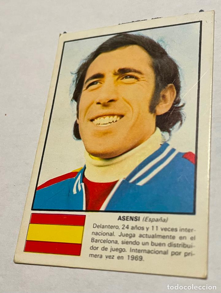 Figurine di Calcio: ASENSI DISGRA MUNICH 1974 CROMO FUTBOL WORLD ASES MUNDIAL 74 DESPEGADO