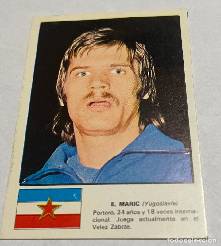 Figurine di Calcio: DISGRA MUNICH 1974 CROMO FUTBOL WORLD ASES MUNDIAL 74 MARIC , Yugoslavia Despegado