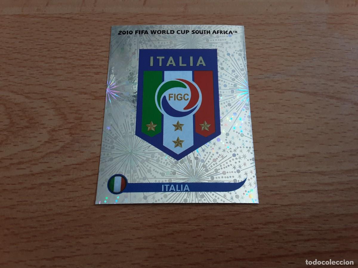 Cromos de Futebol: CROMO FUTBOL MUNDIAL 2010 PANINI 411.ESCUDO-ITALIA-NUNCA PEGADO