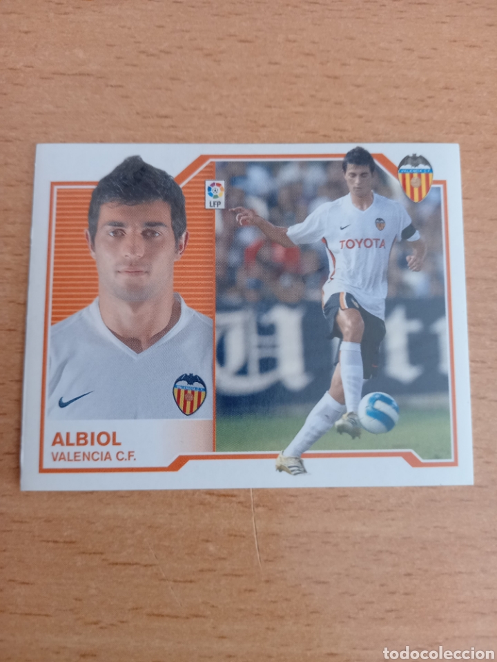 Fu&szlig;ball-Sticker: Albiol Valencia liga 2007 2008 07 08 ediciones este