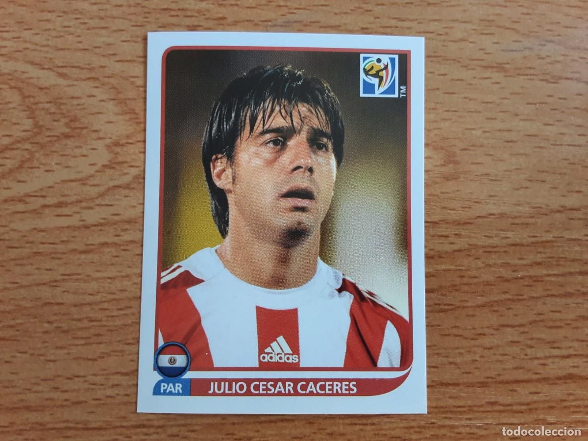 Cromos de F&uacute;tbol: CROMO FUTBOL MUNDIAL 2010 PANINI 435.CACERES-PARAGUAY-NUNCA PEGADO