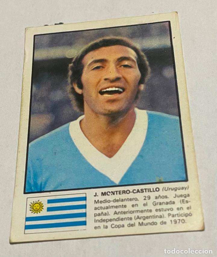 Football Stickers: DISGRA MUNICH 1974 CROMO FUTBOL WORLD ASES MUNDIAL 74 MONTERO CASTILLO, Uruguay, despegado