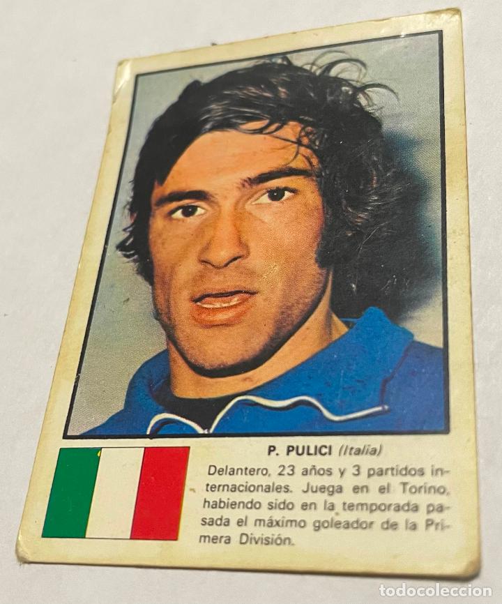 Football Stickers: DISGRA MUNICH 1974 CROMO FUTBOL WORLD ASES MUNDIAL 74 P. PULICI ItaliaDespegado