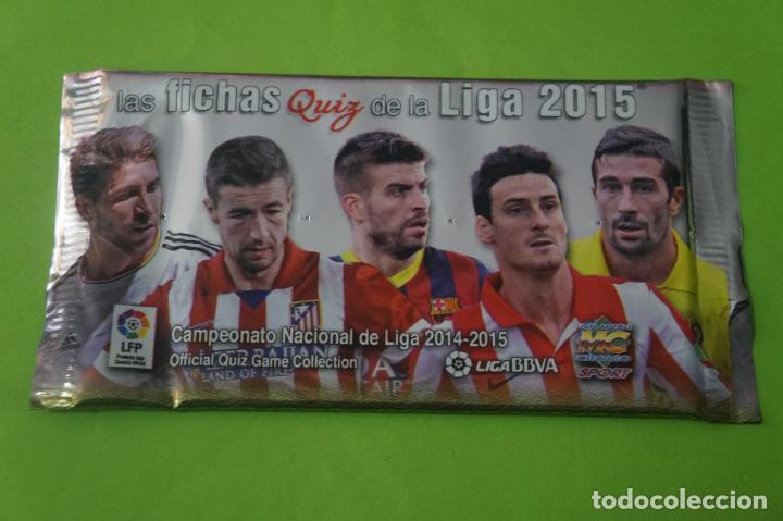 Cromos de f&uacute;tbol: SOBRE DE CROMOS DE F&Uacute;TBOL SIN ABRIR DE LAS FICHAS DE LA LIGA 2015 DE MUNDICROMO