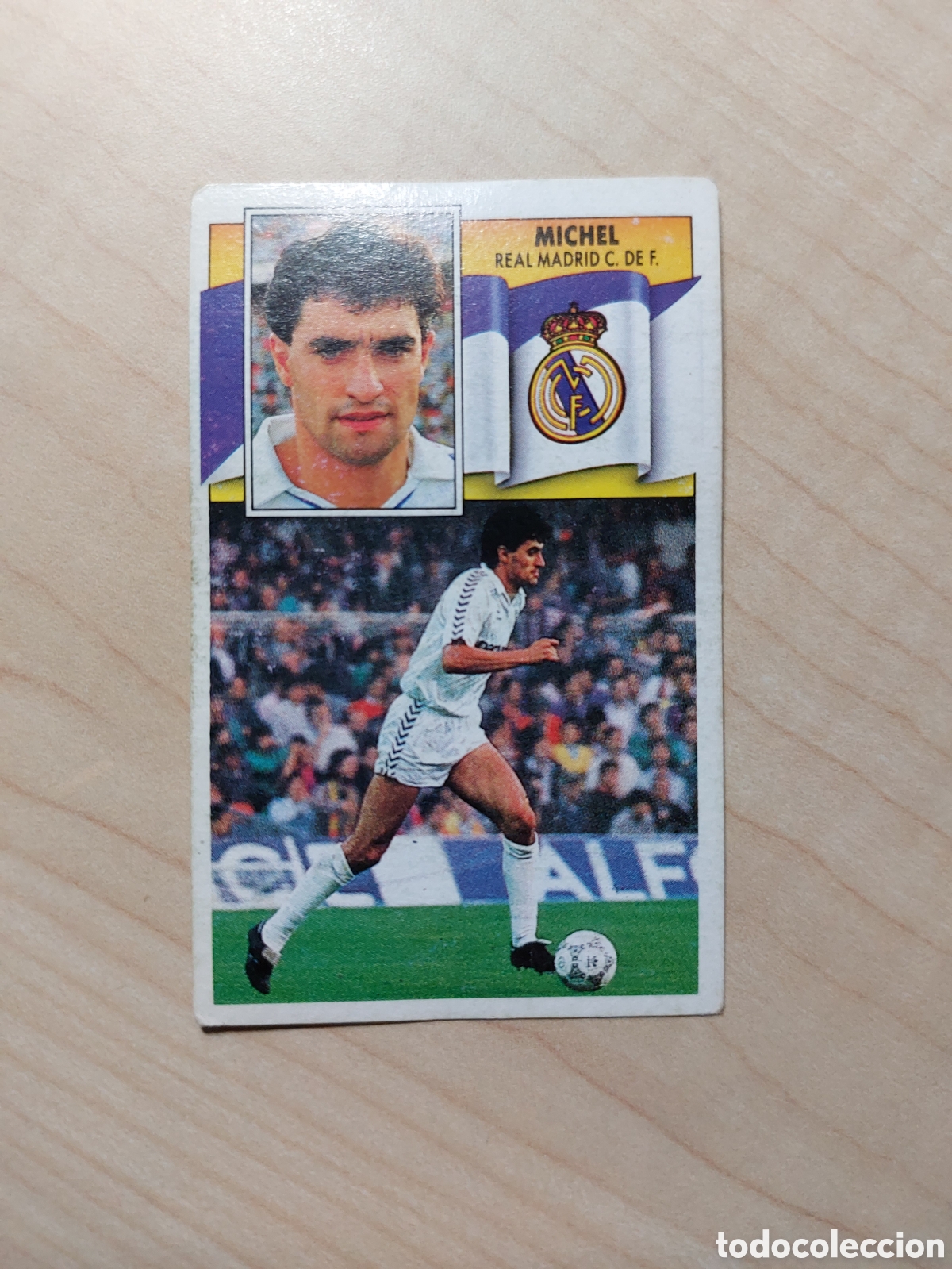 Cromos de f&uacute;tbol: CROMO MICHEL R.MADRID - Foto 1