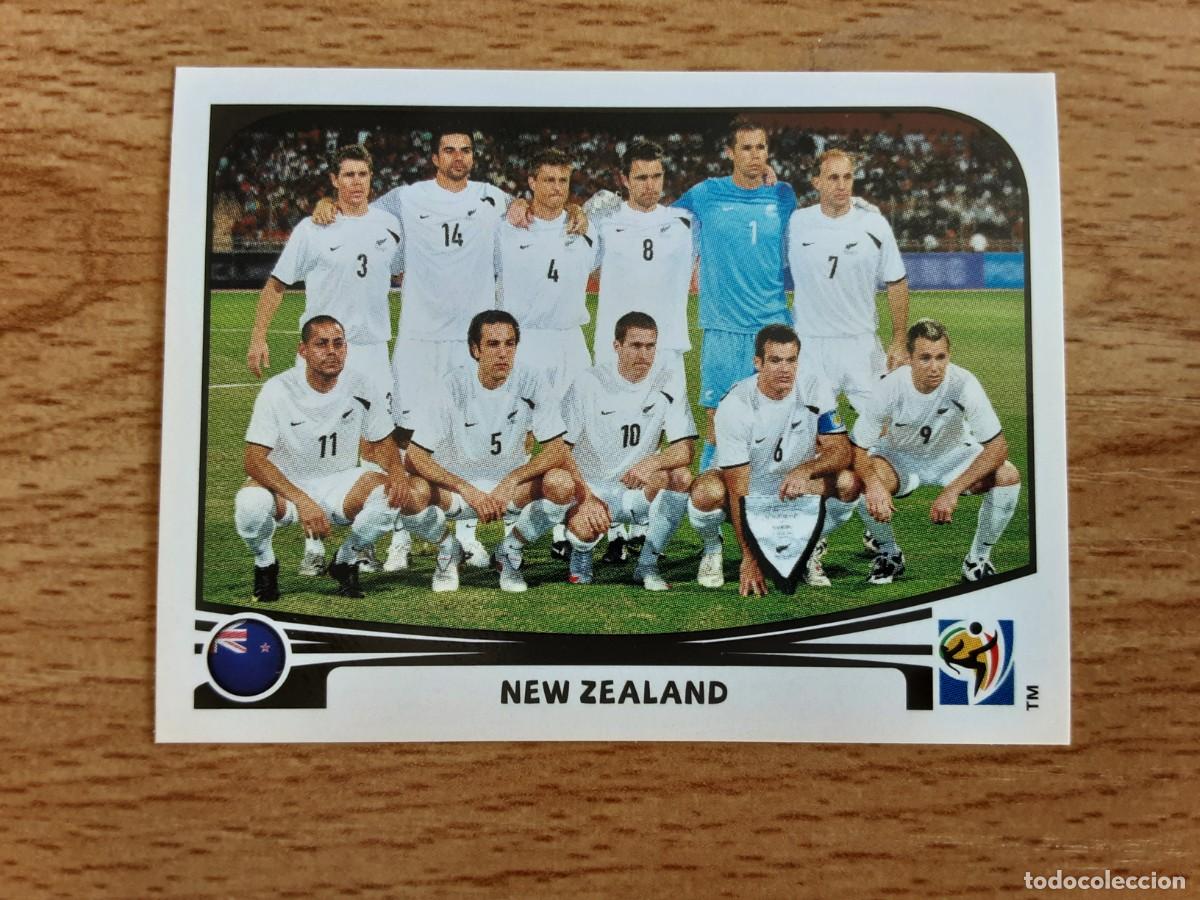 Cromos de Futebol: CROMO FUTBOL MUNDIAL 2010 PANINI 448.ALINEACION-NUEVA ZELANDA-NUNCA PEGADO
