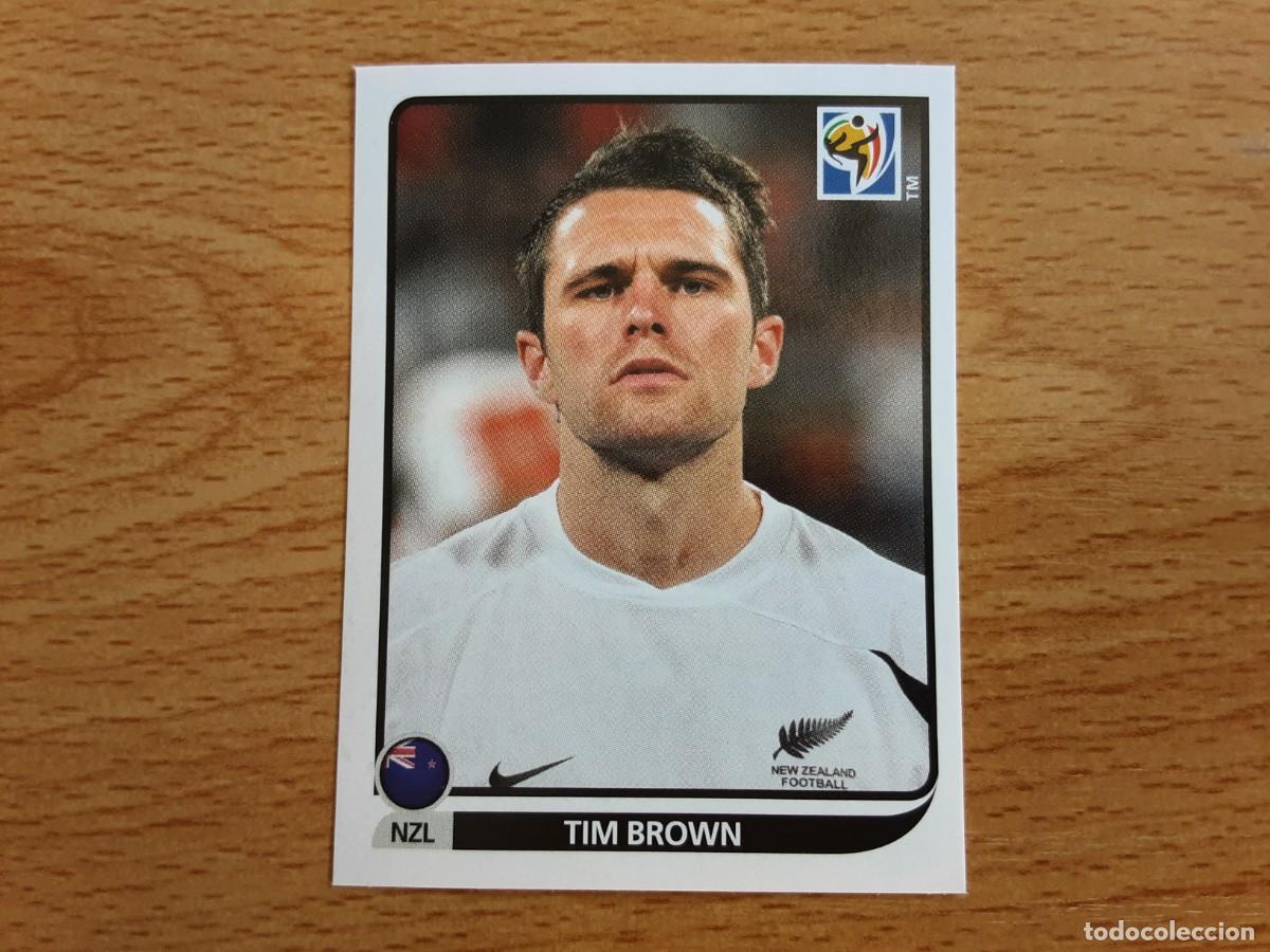 Cromos de F&uacute;tbol: CROMO FUTBOL MUNDIAL 2010 PANINI 457.BROWN-NUEVA ZELANDA-NUNCA PEGADO