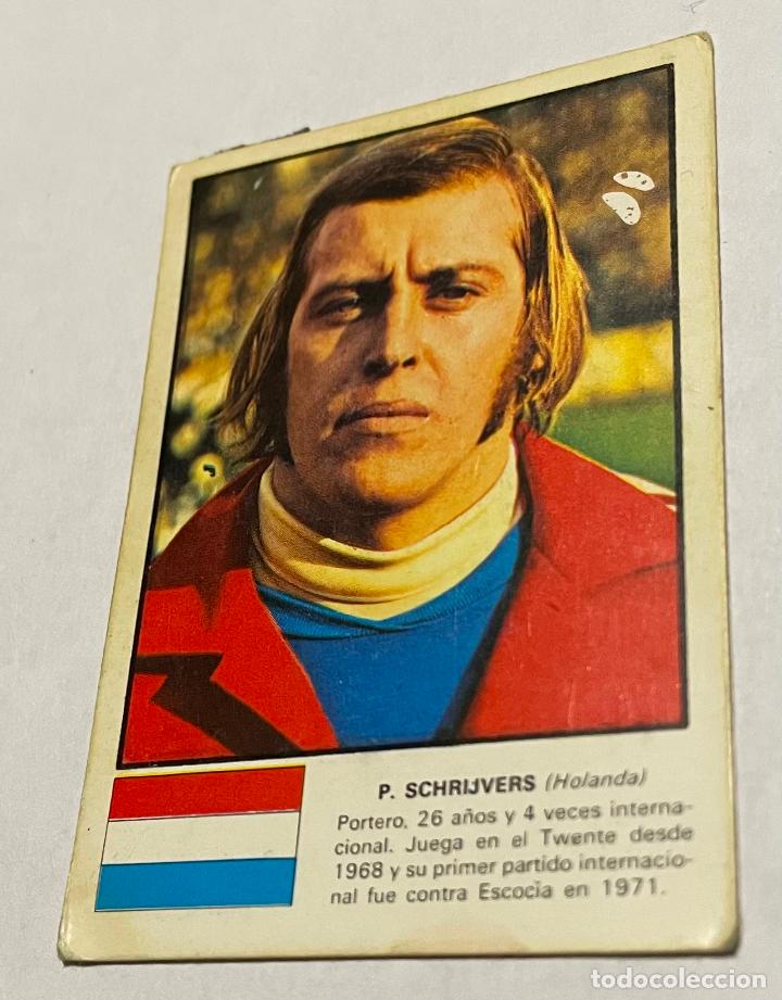 Football Stickers: DISGRA MUNICH 1974 CROMO FUTBOL WORLD ASES MUNDIAL 74 P. SCHRIJVERS Holanda, Despegado