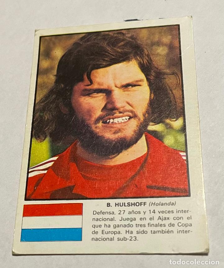 Football Stickers: DISGRA MUNICH 1974 CROMO FUTBOL WORLD ASES MUNDIAL 74 B. HULSHOFF Holanda Despegado