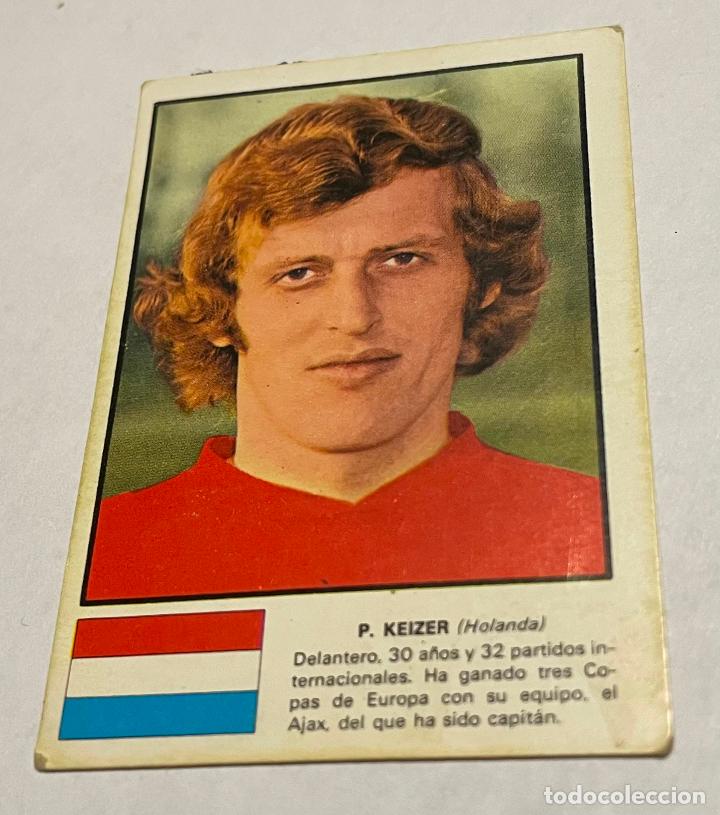 Football Stickers: DISGRA MUNICH 1974 CROMO FUTBOL WORLD ASES MUNDIAL 74 P. KEIZER Holanda,0,70Despegado