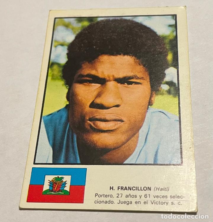 Football Stickers: DISGRA MUNICH 1974 CROMO FUTBOL WORLD ASES MUNDIAL 74 H. FRANCILLON Haiti Despegado