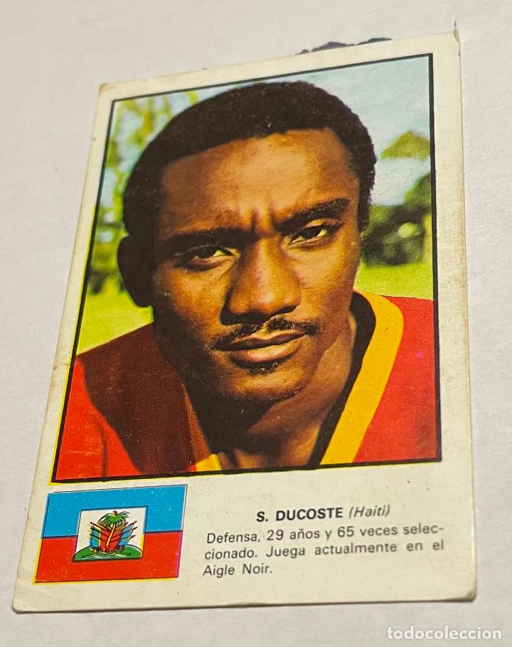 Football Stickers: DISGRA MUNICH 1974 CROMO FUTBOL WORLD ASES MUNDIAL 74 S. DUCOSTE Haiti Despegado