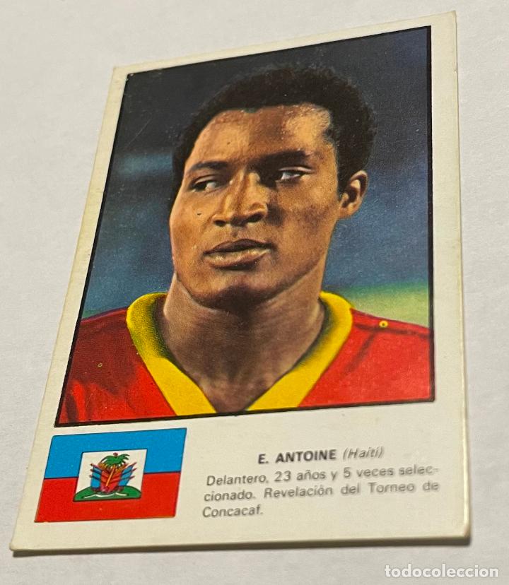 Football Stickers: DISGRA MUNICH 1974 CROMO FUTBOL WORLD ASES MUNDIAL 74 E. ANTOINE Haiti Despegado