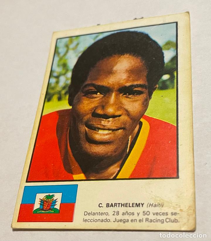Football Stickers: DISGRA MUNICH 1974 CROMO FUTBOL WORLD ASES MUNDIAL 74 C. BARTHELEMY Haiti, Despegado